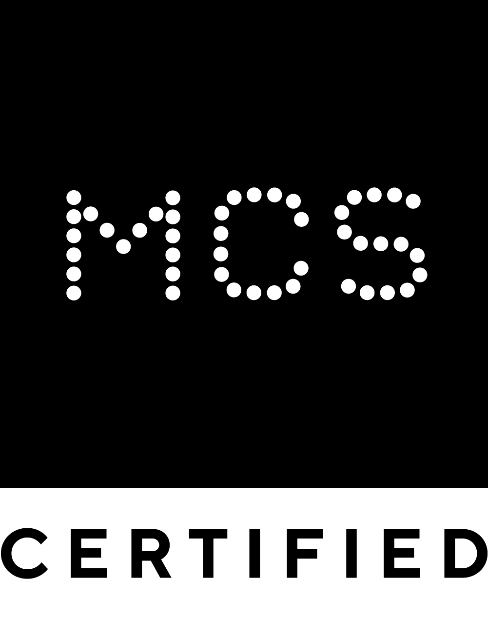alt= MCS logo on a black background.
